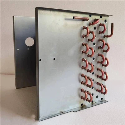 Khoom qab zib txee Copper Tube Aluminium Fin Evaporator